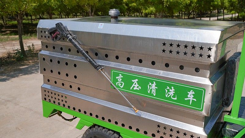 不銹鋼電動三輪高壓清洗車(600L)